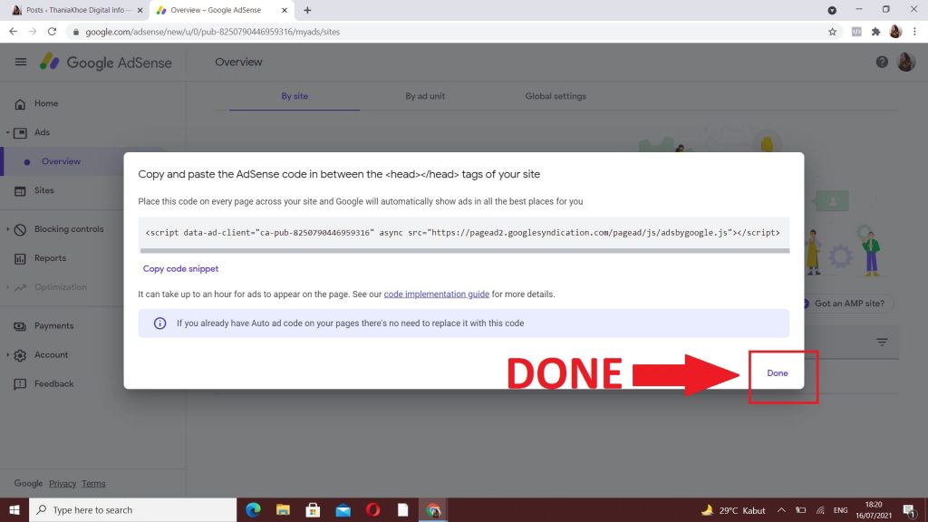 cara mendaftar google adsense