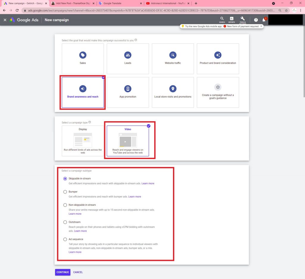 jjenis jenis youtube ads