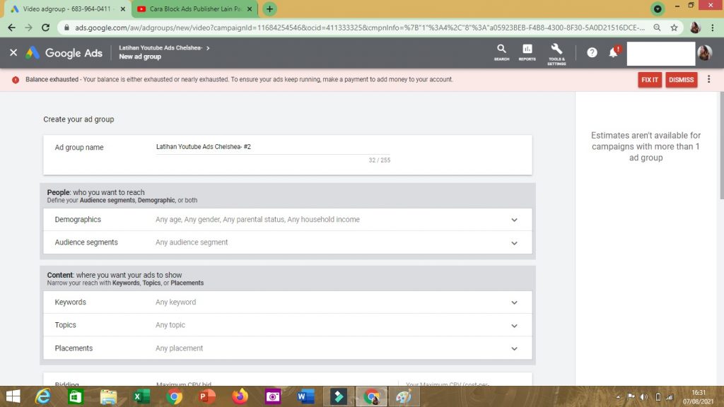 Cara A/B Testing Ads