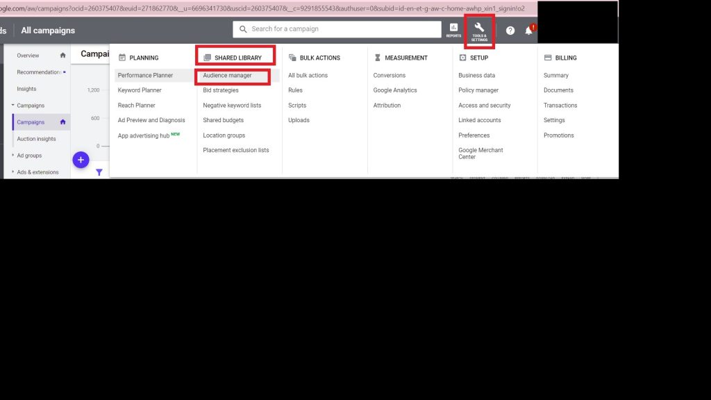 cara membuat audience remarketing