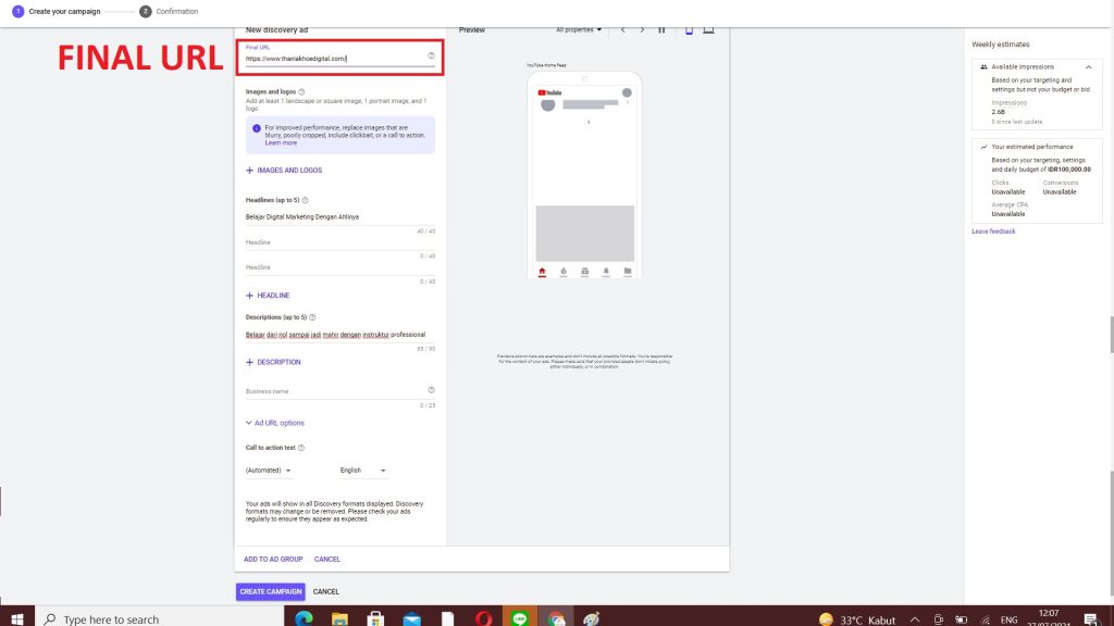 Belajar Google Discovery Ads Campaign | Cara Membuat Google Discovery Ads Dari Nol