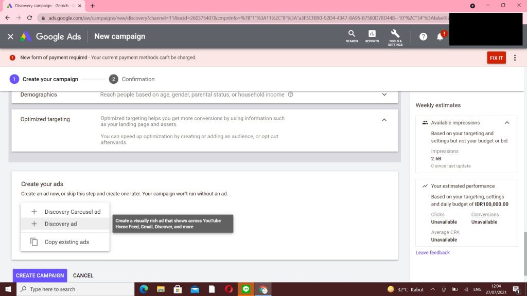 Belajar Google Discovery Ads Campaign | Cara Membuat Google Discovery Ads Dari Nol