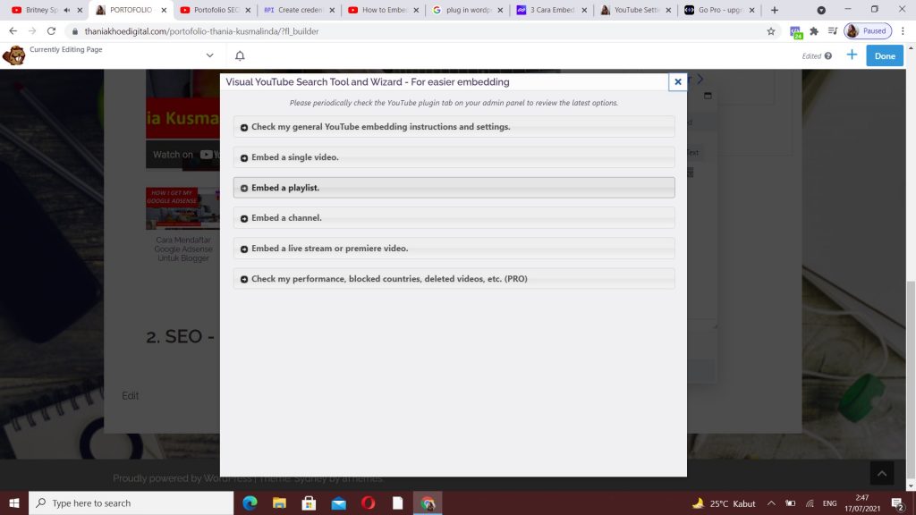 menambahkan youtube api ke website