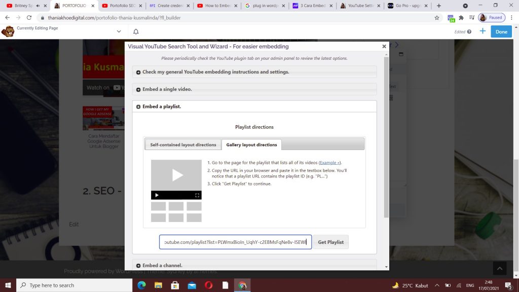 menambahkan youtube api ke website