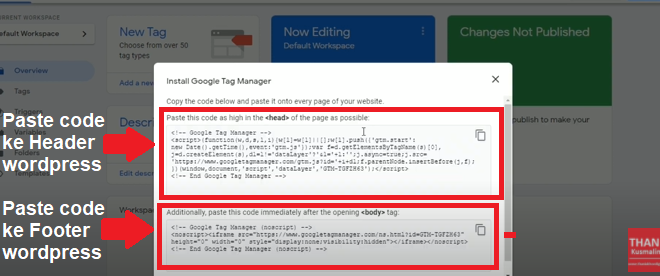 cara memasang google tag manager di wordpress