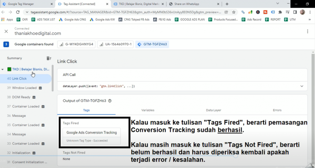 Cara Memeriksa Conversion Tracking Google Ads Sudah Terpasang Atau Belum