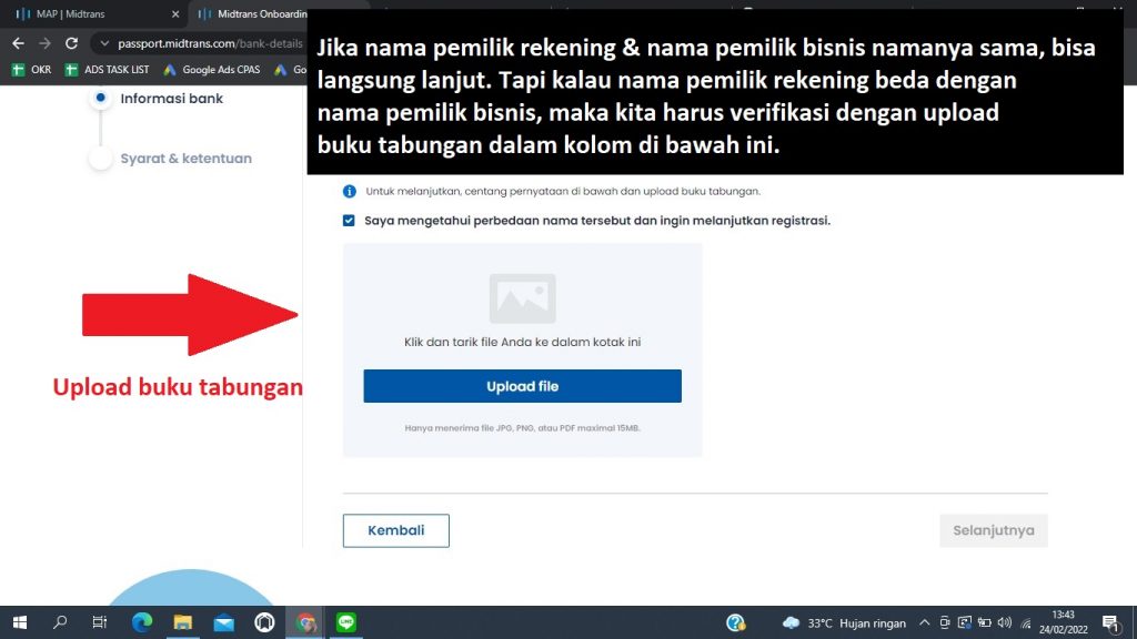 cara daftar dan membuat akun midtrans