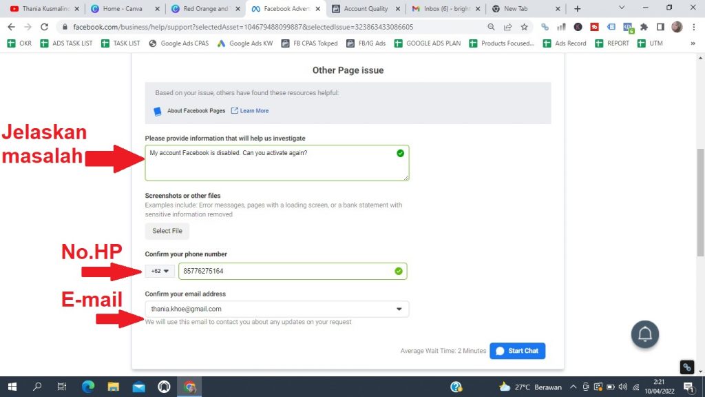 Cara Mengatasi Ad Account Facebook Ads Restricted & Disabled (Non Aktif)