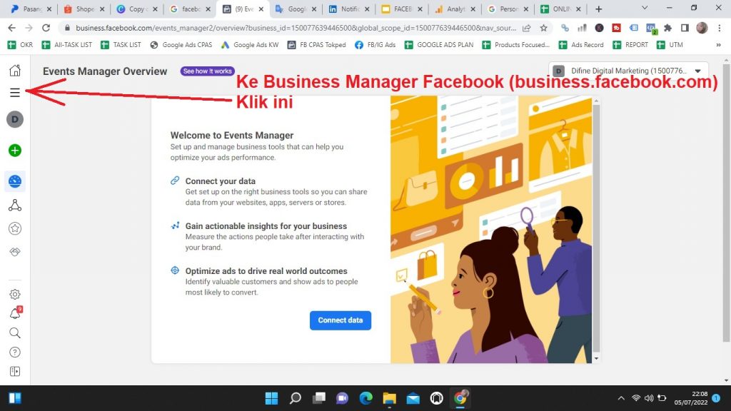 Memasang Pixel Untuk Mengetahui Jumlah Purchase / Revenue Facebook Ads