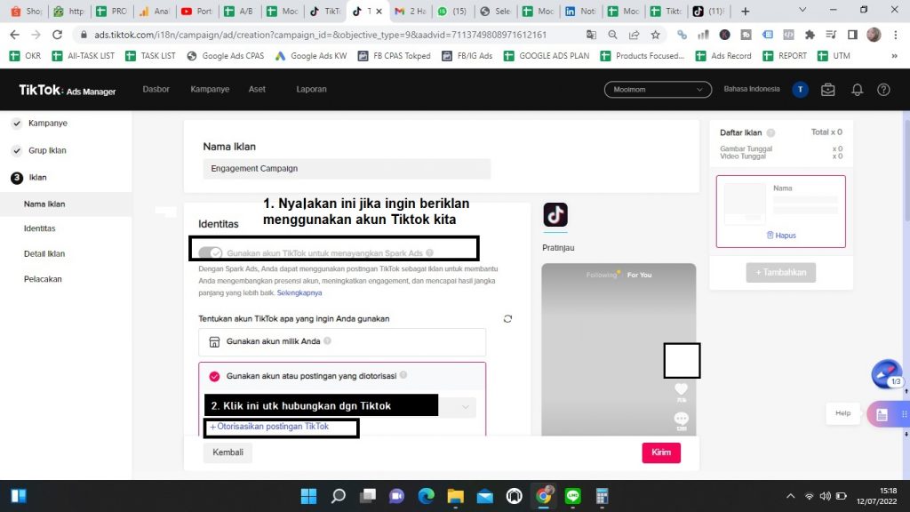 cara membuat tiktok ads