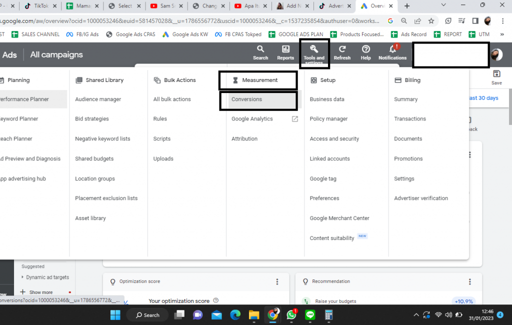 apa itu conversion action di google ads