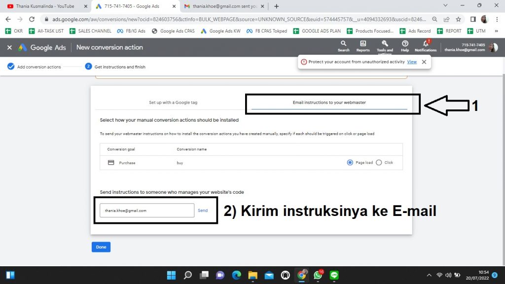 Cara Mengetahui Jumlah Revenue Google Ads dengan Install Conversion Tracking Manual