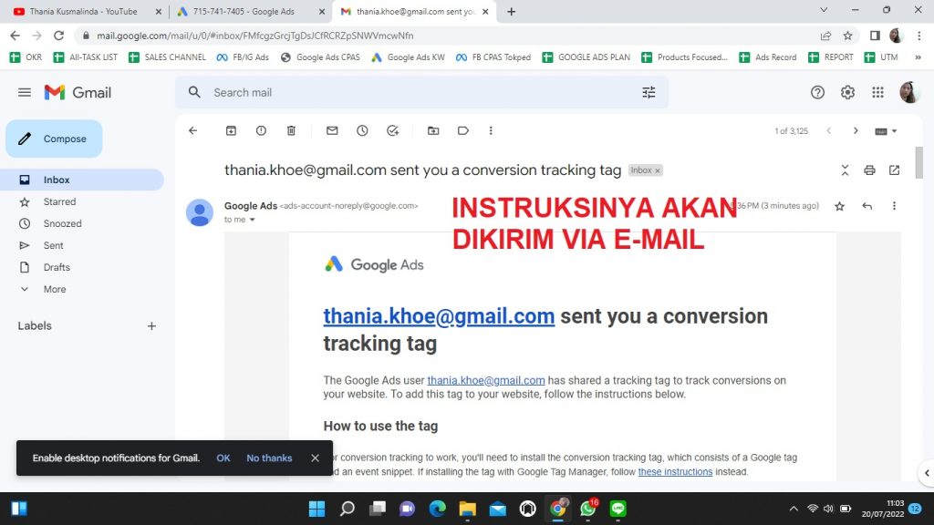 Cara Mengetahui Jumlah Revenue Google Ads dengan Install Conversion Tracking Manual
