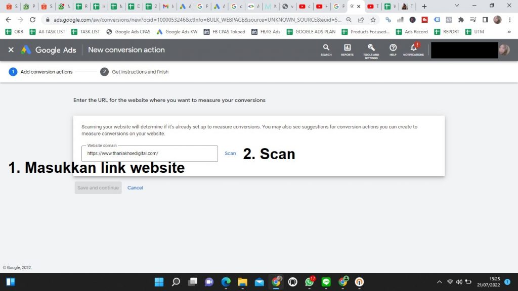 Cara Mengetahui Jumlah Revenue Google Ads dengan Install Conversion Tracking Manual