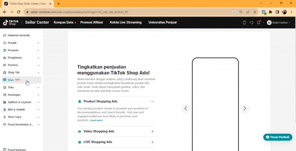 Cara membuat dan teknik optimasi Product Shopping Ads (PSA) Tiktok - Beriklan di Shop Tab Tiktok