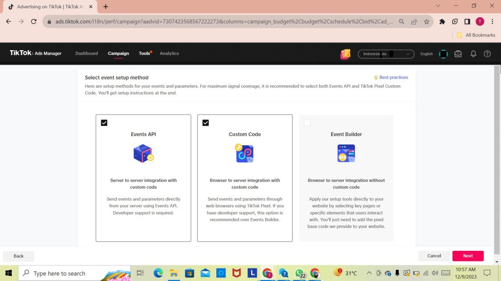 Cara Memasang Tiktok Pixel Untuk Mengetahui Pembelian & Revenue Tiktok Ads 8